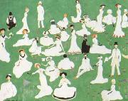Kasimir Malevich Repose Society in Top Hats (mk19) oil painting picture wholesale